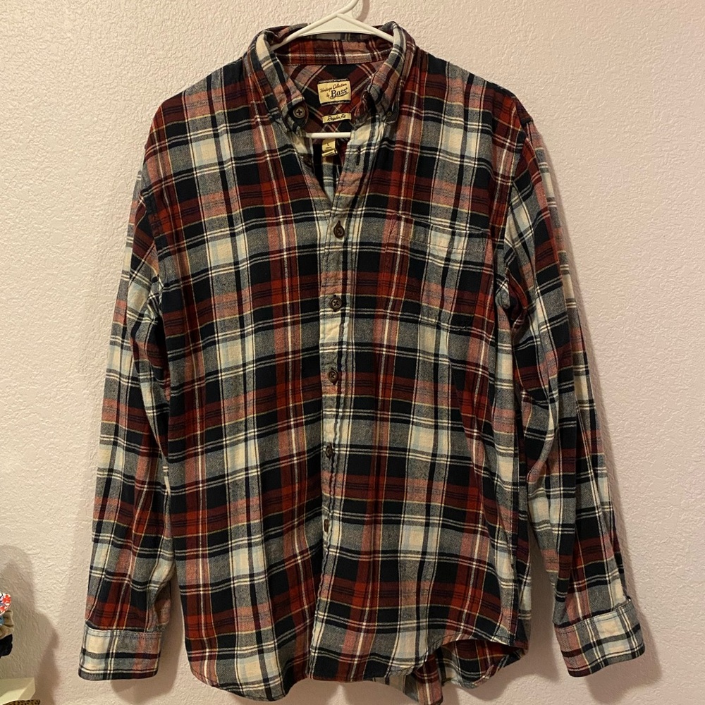 plaid button-up flannel
